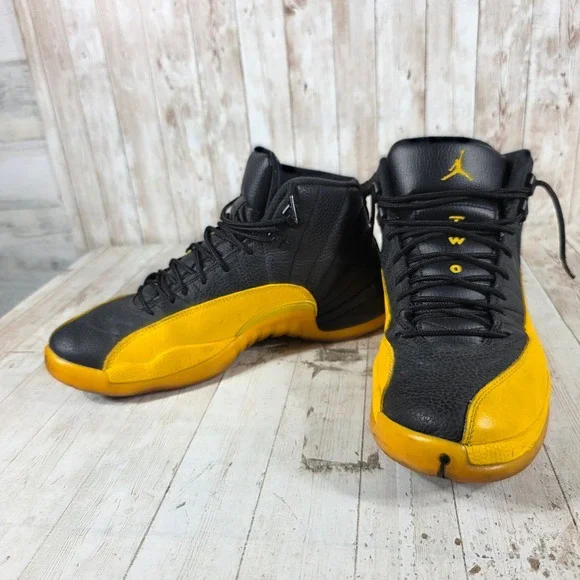 Air Jordan 12 Retro University Gold Black Yellow 130690-070 Mens Size 11.5